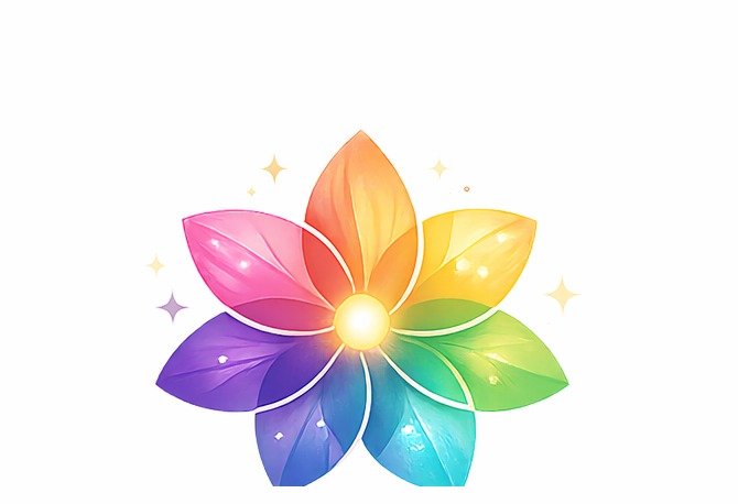 Glow Blossom flower logo